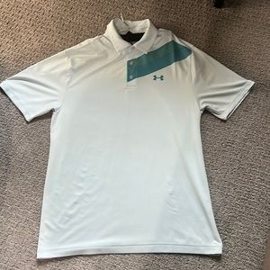 Mens Underarmor golf polo, mens medium, worn once.
